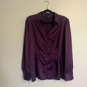East 5th purple long sleeve blouse size XL career office business event